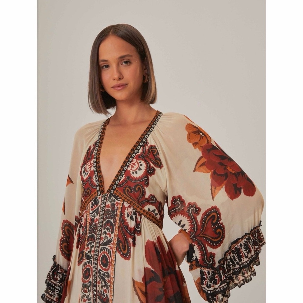 Farm Rio - Women's Winter Tapestry
V-Neck Maxi Dress - Picture 4 of 6